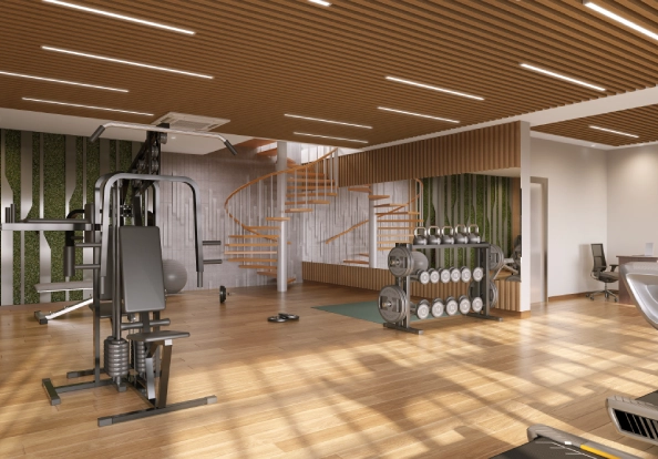 Double-storey gymnasium